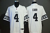 Nike Raiders 4 Derek Carr White Team Logos Fashion Vapor Limited Jersey,baseball caps,new era cap wholesale,wholesale hats